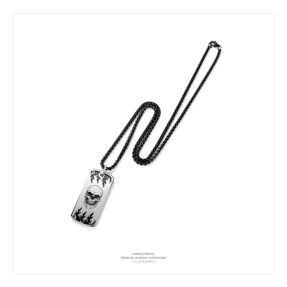 men skull necklace - Picture 2 of 4